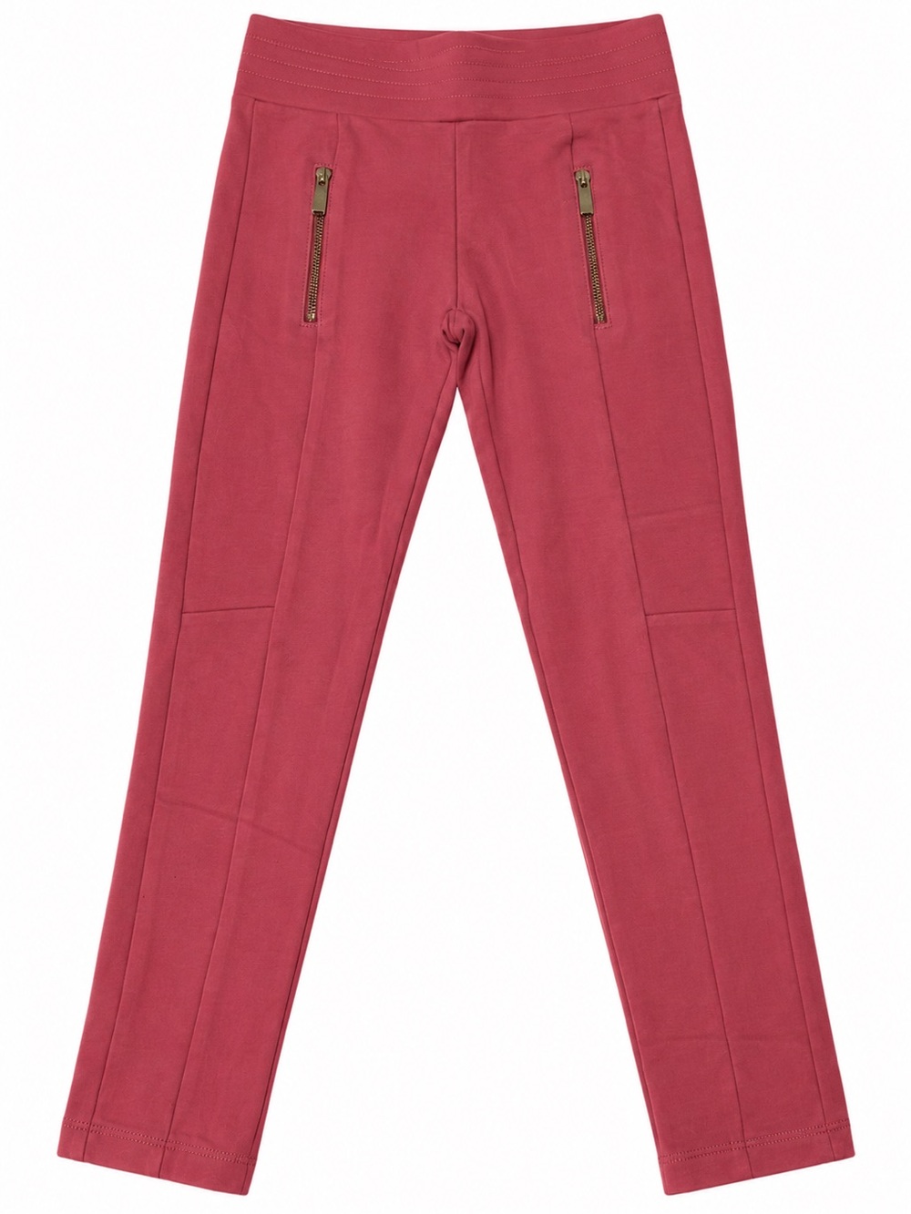 Zara Kids Pink Ponte Pull-On Leggings with Zip Pockets